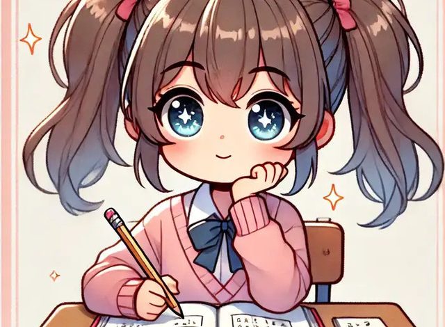 Hình ảnh học sinh chibi