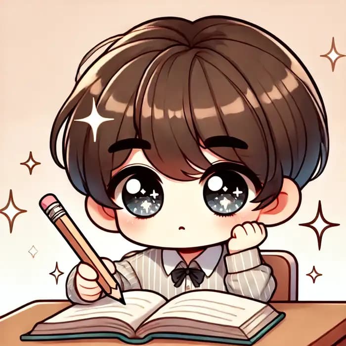Ảnh học sinh chibi nữ siêu đáng yêu