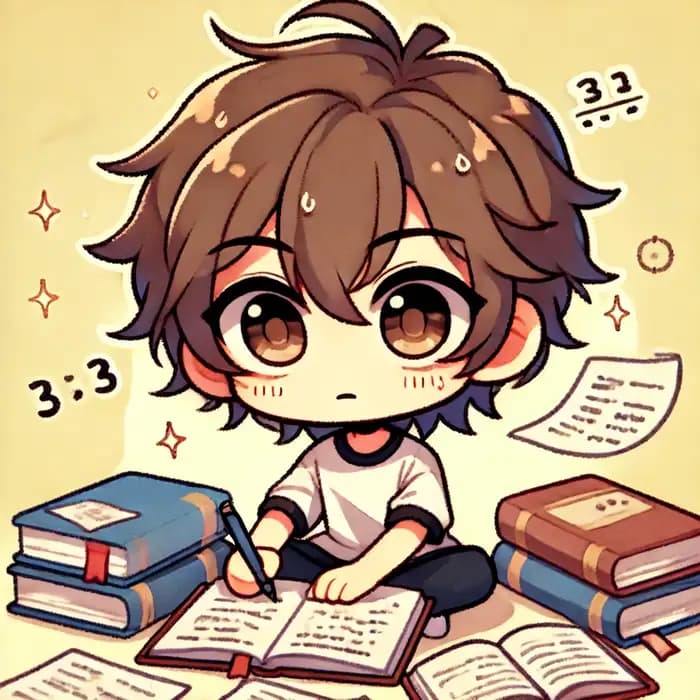 Ảnh học sinh chibi nữ siêu đáng yêu