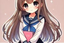 Ảnh học sinh chibi nữ siêu đáng yêu