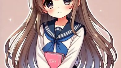 Ảnh học sinh chibi nữ siêu đáng yêu