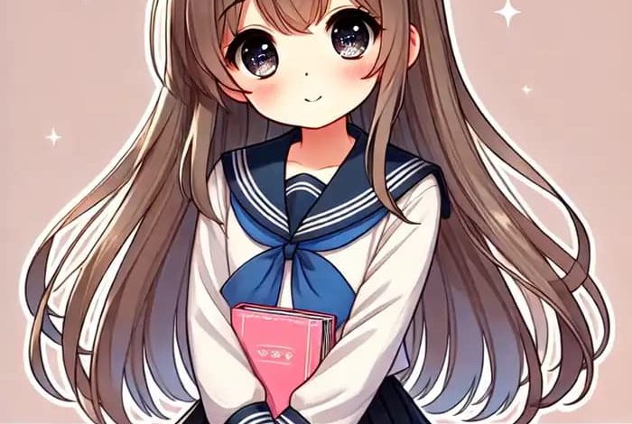 Ảnh học sinh chibi nữ siêu đáng yêu