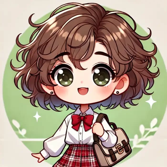 Ảnh học sinh chibi nữ siêu đáng yêu