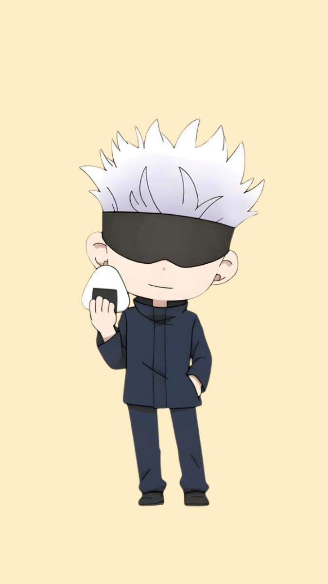 Ảnh nền Gojo Satoru Chibi cute tải về điện thoại