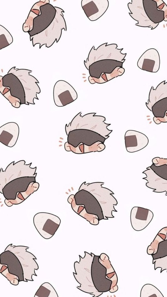 Ảnh nền Gojo Satoru Chibi cute tải về điện thoại