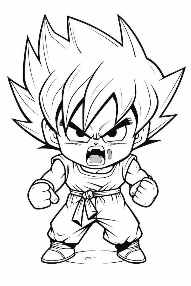 Bộ sưu tập tranh tô màu anime cute chibi