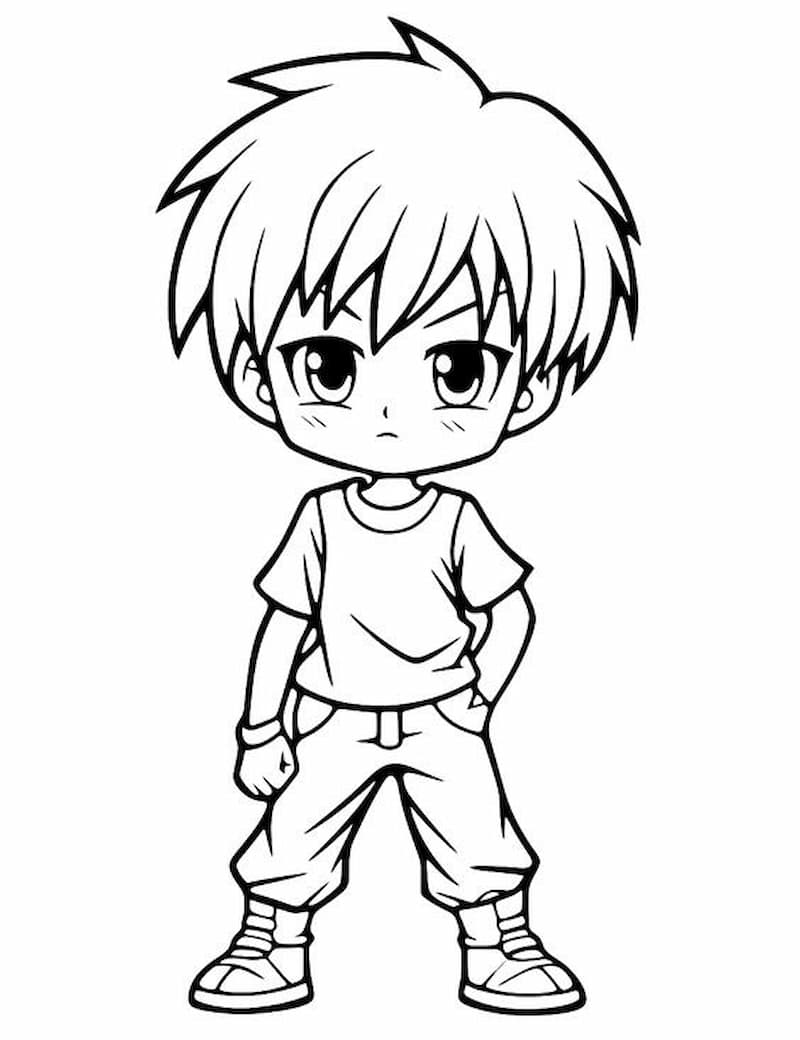 Bộ sưu tập tranh tô màu anime cute chibi