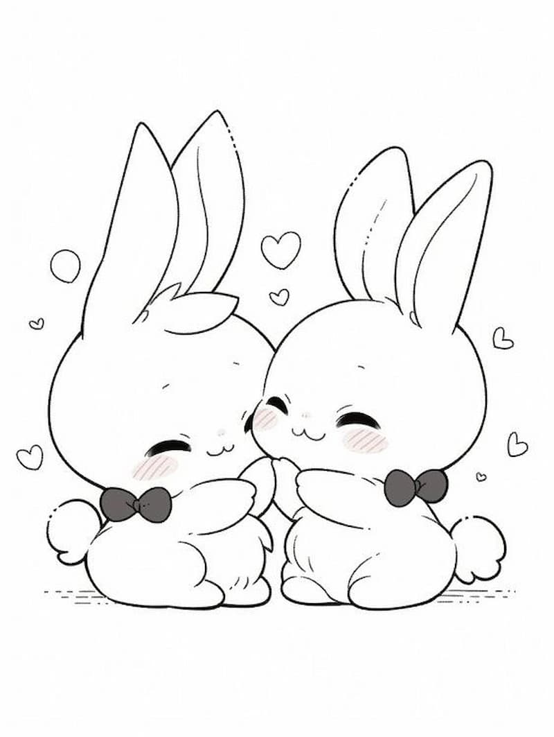 Bộ sưu tập tranh tô màu anime cute đơn giản