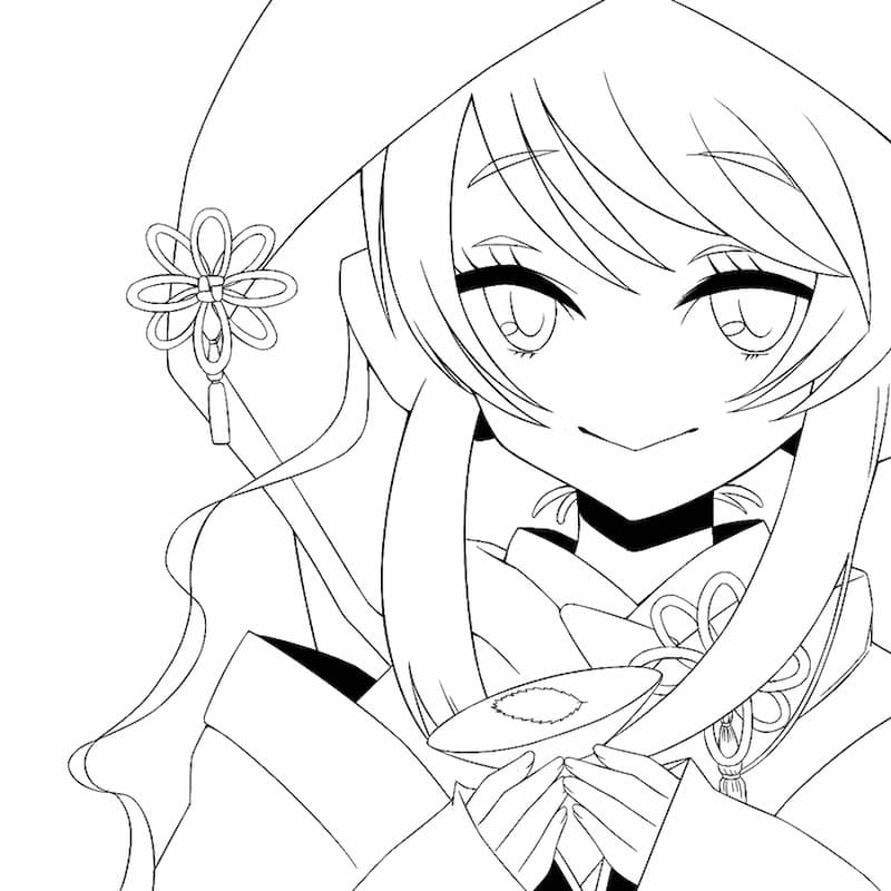 Bộ sưu tập tranh tô màu anime girl ngầu