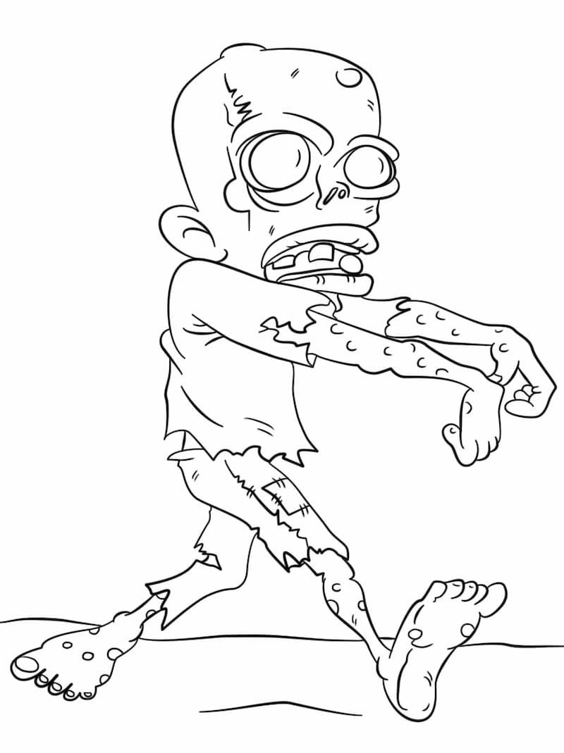 Bộ sưu tập tranh tô màu zombie miễn phí tải
