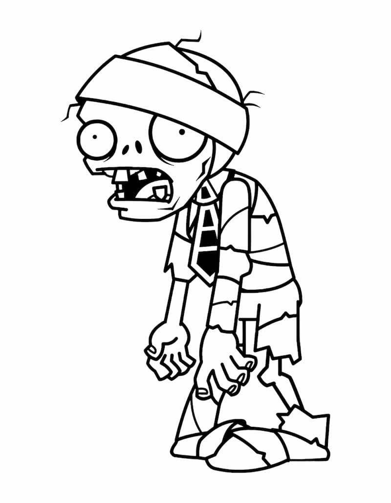 Bộ sưu tập tranh tô màu zombie miễn phí tải