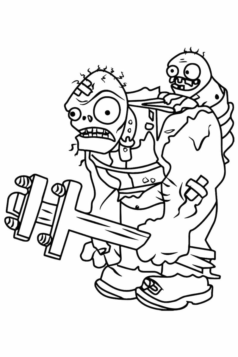 Bộ sưu tập tranh tô màu zombie miễn phí tải