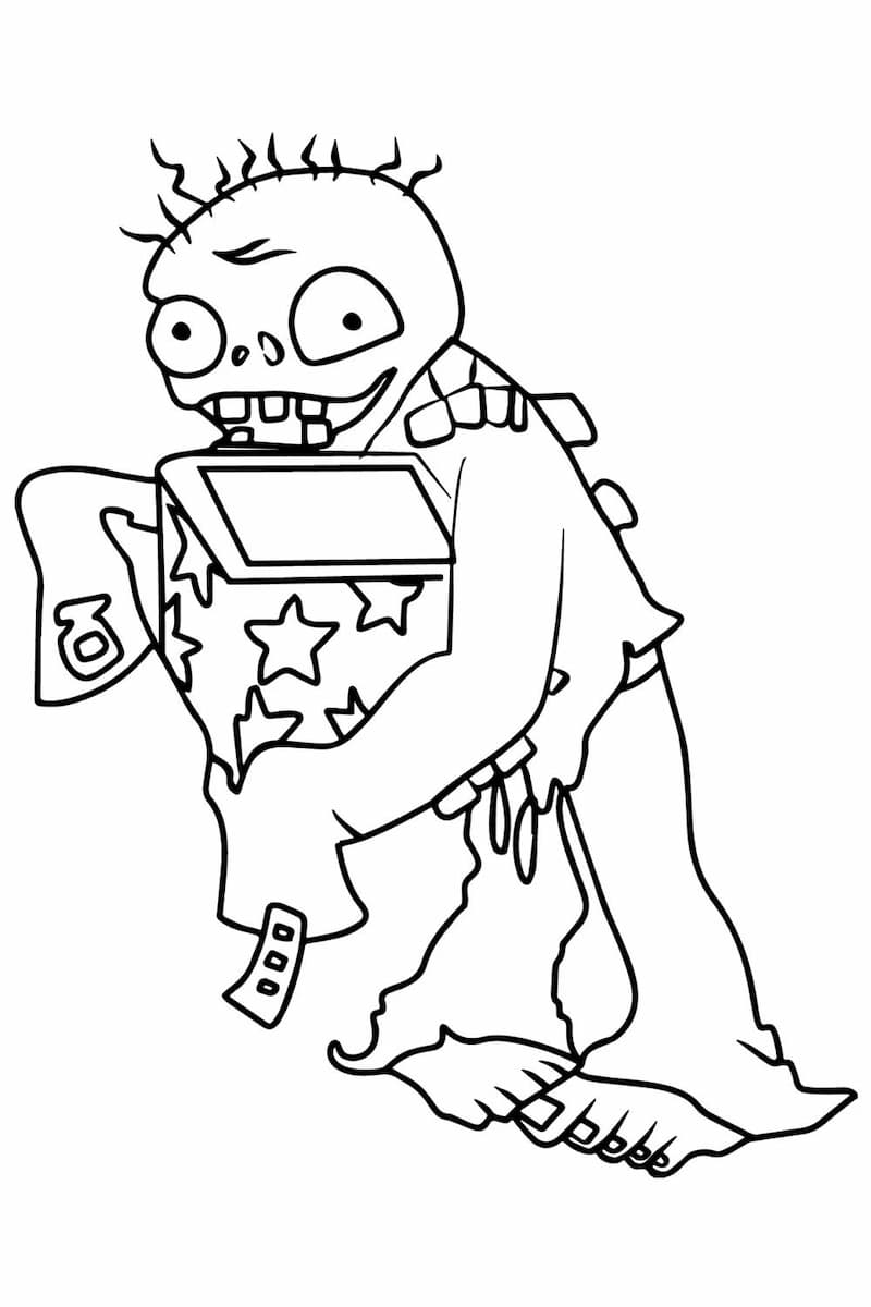 Bộ sưu tập tranh tô màu zombie miễn phí tải