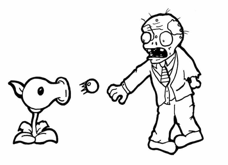 Bộ sưu tập tranh tô màu zombie miễn phí tải
