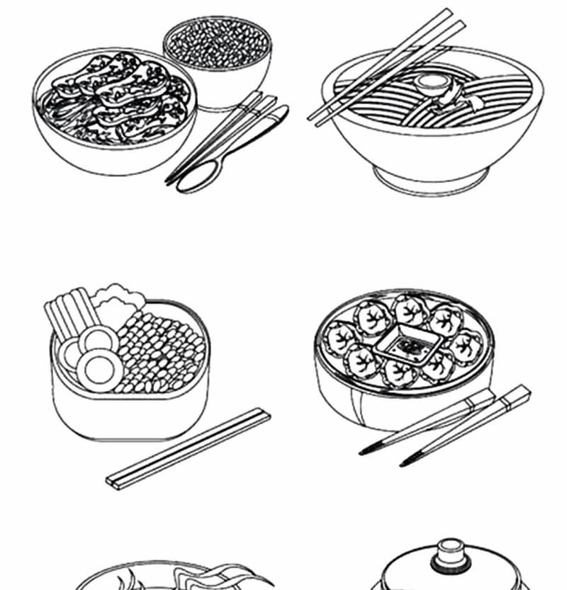 Bộ tranh đồ ăn vặt nhanh đẹp