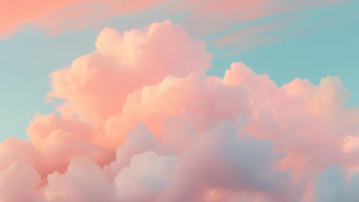Hình ảnh bầu trời cute hồng dễ thương