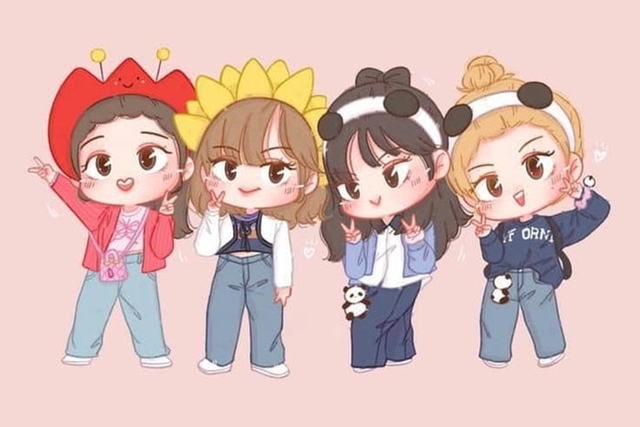 Hình ảnh chibi Blackpink