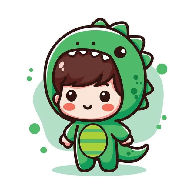 Ảnh avatar khủng long chibi cute