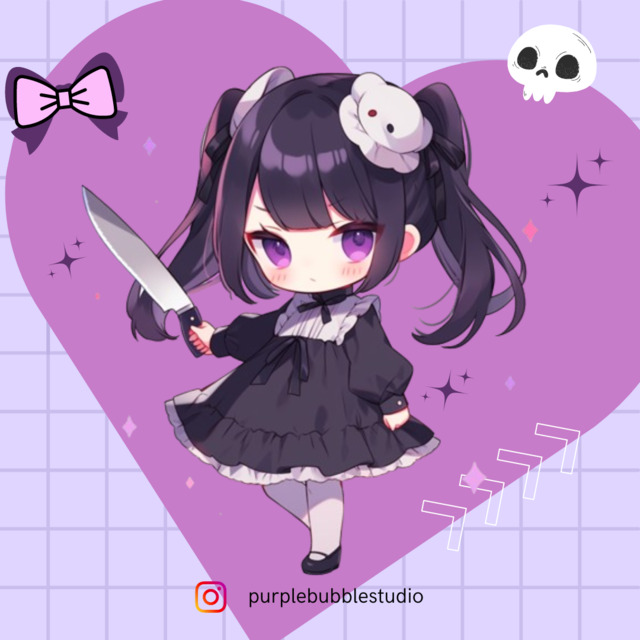 Hình ảnh chibi nữ ngầu