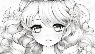 Kho tô màu hình công chúa Chibi