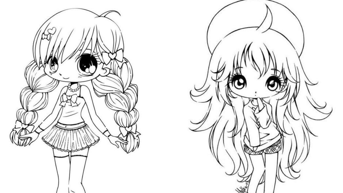 Kho tô màu hình công chúa Chibi