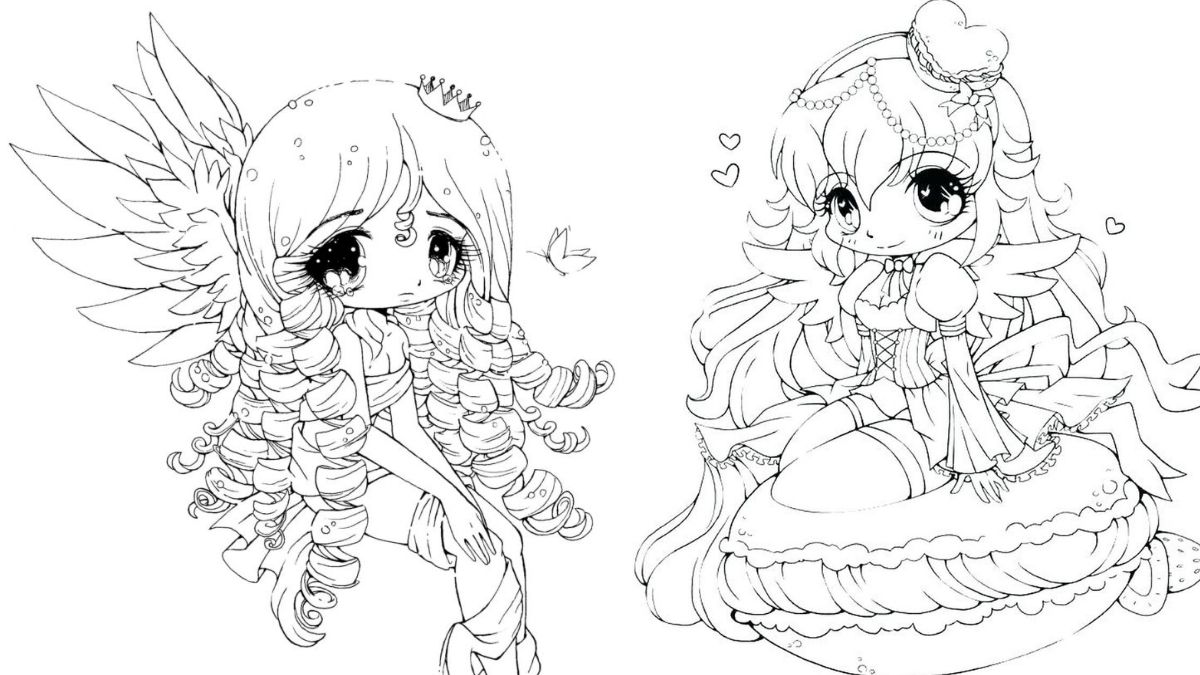 Kho tô màu hình công chúa Chibi