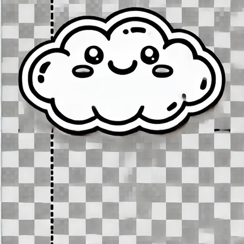Tải tranh tô màu sticker cute miễn phí