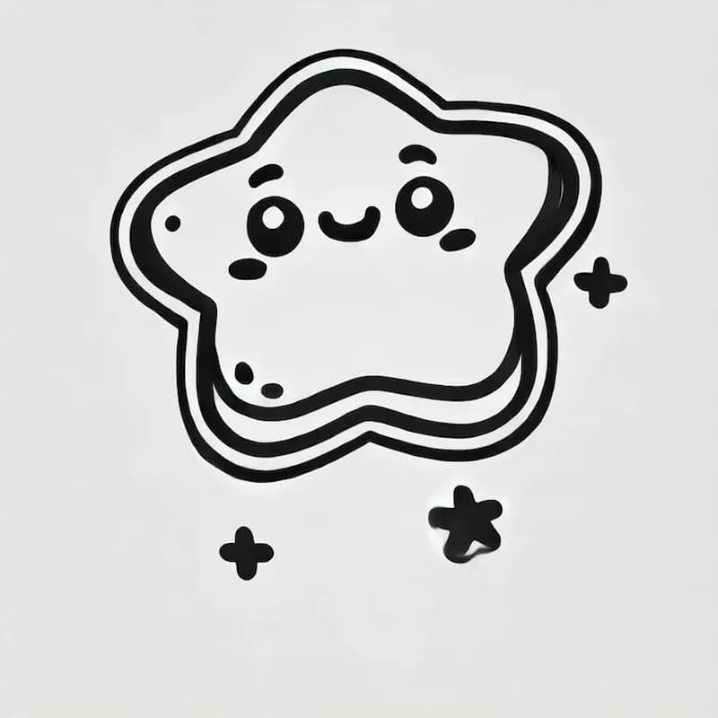 Tải tranh tô màu sticker cute miễn phí