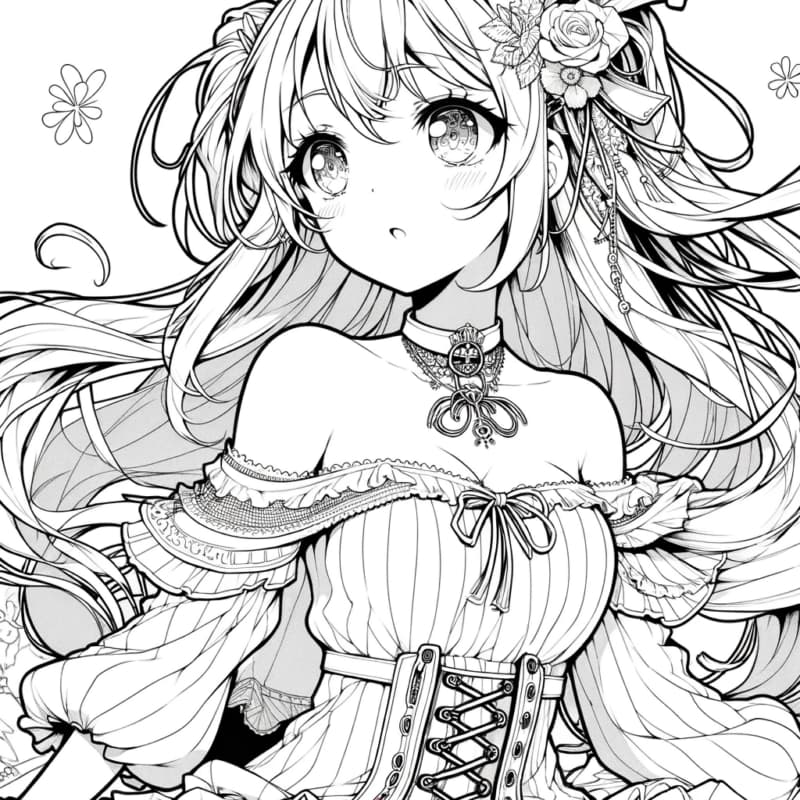 Tranh tô màu anime được yêu thích