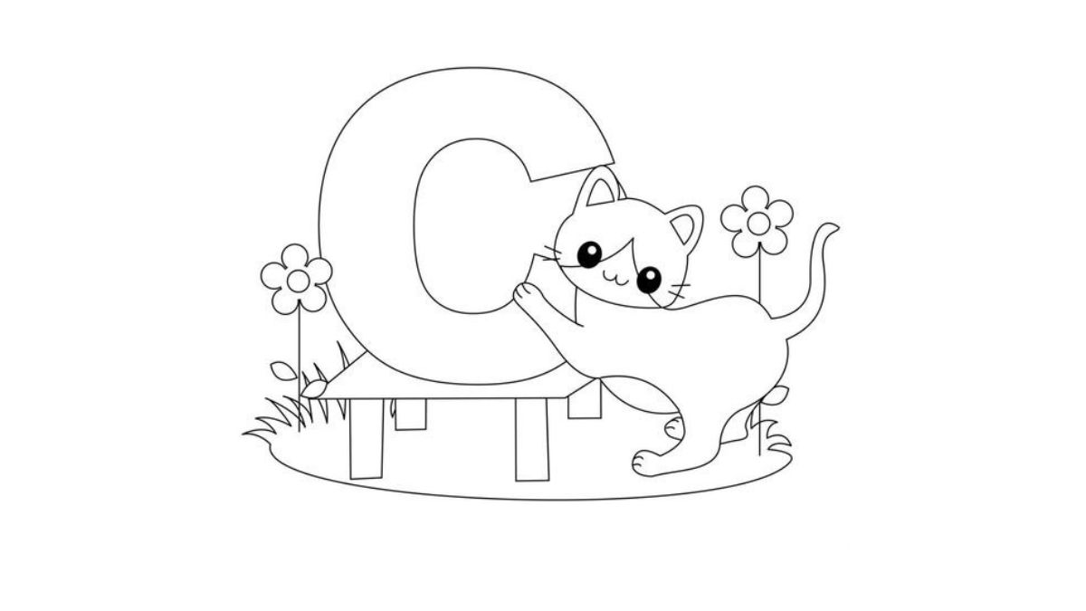 Tranh tô màu chữ cái