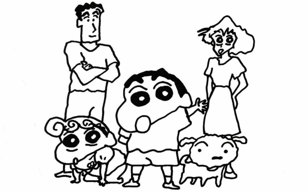 Tranh tô màu hoạt hình cho bé